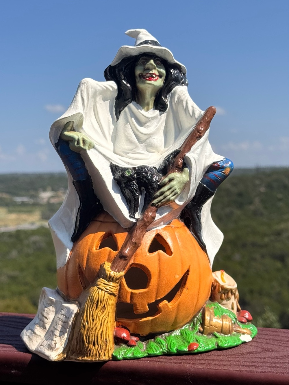 Vintage Byron Molds 1970 Ceramic Seated Witch